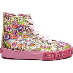 Sneakersy w kolorze złotym ze wzorem. Trampki i tenisówki dziewczęce Lelli Kelly. W wyprzedaży za 185.95 zł.