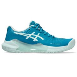 Damskie buty do tenisa Asics Gel-Challenger 14 Clay. Niebieskie obuwie sportowe damskie Asics, bez wzorów, z materiału, tenisowe. Za 632.00 zł.