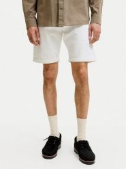 Jack & Jones Szorty jeansowe Rick 12294338 Biały Regular Fit. Białe szorty męskie Jack & Jones, m, bez wzorów, z bawełny. Za 169.99 zł.