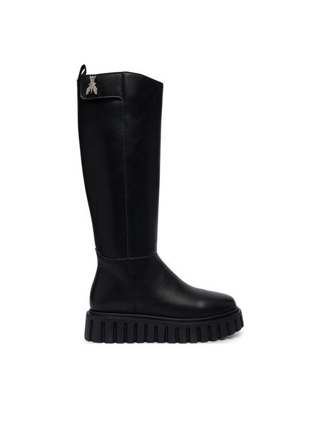 Patrizia Pepe Kozaki PJ450.31 Czarny. Czarne buty zimowe dziewczęce Patrizia Pepe, bez wzorów, bez zapięcia. Za 824.99 zł.