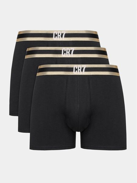 Cristiano Ronaldo CR7 Komplet bokserek 8100-49-2746 Czarny. Czarne bokserki męskie Cristiano Ronaldo CR7, m, bez wzorów, z bawełny. Za 109.99 zł.