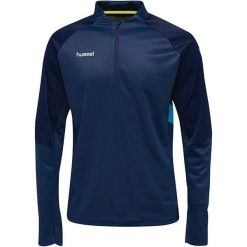 Bluza Hummel Tech Move Half Zip dla mężczyzn - Niebieska. Niebieskie bluzy męskie Hummel, m, bez wzorów, z elastanu, z kapturem. Za 201.99 zł.