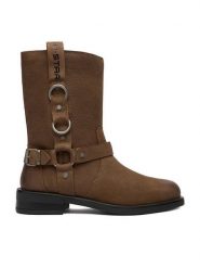 G-Star Raw Botki CEO-WI45-CHRISTIAN-01 Brązowy. Brązowe botki damskie G-Star Raw, z nubiku, retro, bez obcasa, na płaskiej podeszwie, bez zapięcia. Za 419.99 zł.