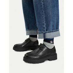 Półbuty G-Star. Czarne półbuty damskie G-Star, bez wzorów, retro, bez obcasa, na płaskiej podeszwie, bez zapięcia. Za 279.99 zł.