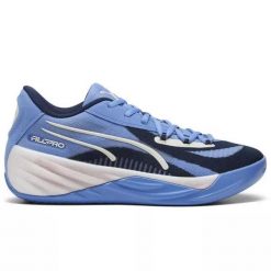 Puma All-Pro Nitro Niskie Buty Koszykarskie Męskie - Blue Skies/Club Navy. Szare buty sportowe męskie Puma, z gumy, bez zapięcia, do koszykówki. Za 375.99 zł.