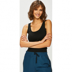 Tally Weijl - Top. Czarne topy damskie TALLY WEIJL, z bawełny, z okrągłym kołnierzem, bez rękawów. Za 19.90 zł.
