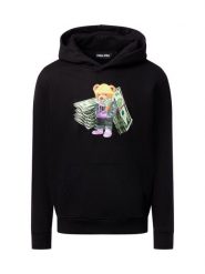 Chill Pill Męska bluza z kapturem - Money Bundle Bear Mężczyźni czarny nadruk, S. Czarne bluzy męskie Chill Pill, m, bez wzorów, z kapturem. Za 299.95 zł.