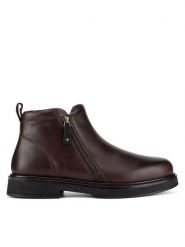 Badura Botki CALEB-03 MI08 Brązowy. Brązowe botki męskie Badura, bez wzorów, ze skóry, bez zapięcia. Za 349.99 zł.