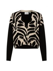 Comma casual identity Kardigan Kobiety Bawełna czarny|beżowy, L. Brązowe kardigany damskie comma casual identity, l, bez wzorów, z bawełny, casualowe. Za 279.95 zł.