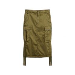 Spódnica cargo o długości midi dla kobiet Superdry. Zielone spódnice damskie Superdry., xs, bez wzorów, eleganckie, midi, dopasowane. Za 339.10 zł.