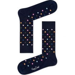 Happy Socks - Skarpetki Dot. Czarne skarpety damskie Happy Socks, z bawełny. W wyprzedaży za 29.90 zł.