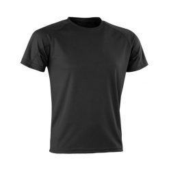 Męska Koszulka Impact Aircool. Czarne koszulki sportowe męskie SPIRO, m, bez wzorów, bez kołnierzyka, bez ramiączek, trekkingowe. Za 36.99 zł.