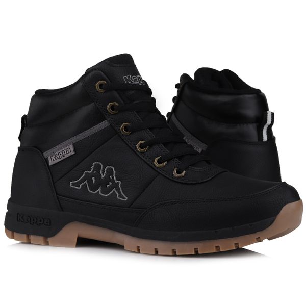 Buty męskie sportowe KAPPA BRIGHT MID LIGHT 242075 1111. Czarne trekkingi męskie Kappa, na jesień, za kostkę, trekkingowe. Za 255.20 zł.