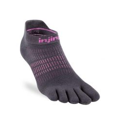 Skarpety do biegania damskie Injinji Run Lightweight No-Show. Czerwone skarpety damskie Injinji, bez wzorów. Za 69.99 zł.