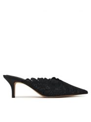 Aldo Klapki Galina 14241405 Czarny. Czarne klapki damskie Aldo, bez wzorów, z materiału, bez obcasa. Za 499.99 zł.