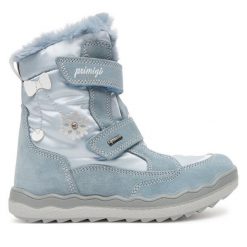 Śniegowce Primigi. Niebieskie śniegowce dziewczęce Primigi, z gore-texu, bez zapięcia. Za 439.99 zł.