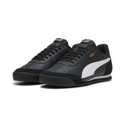 Sneakersy unisex PUMA Turino II OG PUMA Black White Gold. Białe obuwie sportowe damskie Puma, bez wzorów, do piłki nożnej. Za 269.00 zł.