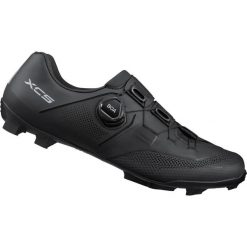 Buty rowerowe MTB XC503, czarne. Czarne buty sportowe męskie Shimano, bez zapięcia, rowerowe. Za 779.50 zł.