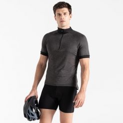 Koszulka rowerowa męska Pedal It Out Out. Czarne koszulki sportowe męskie Dare 2b, m, bez wzorów, ze skóry, bez kołnierzyka, bez ramiączek, trekkingowe. W wyprzedaży za 153.10 zł.