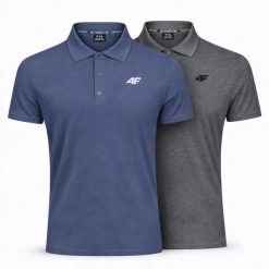 KOSZULKA MĘSKA POLO 4F KOMPLET SPORTOWY ZESTAW 2PAK M0770 SS26. Koszulki polo męskie 4f, m, bez wzorów, z bawełny, sportowe, bez ramiączek. Za 179.99 zł.