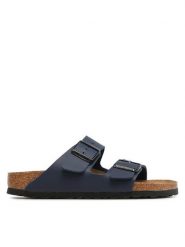 Birkenstock Klapki Arizona Birko-Flor 051753 Granatowy. Niebieskie klapki damskie Birkenstock, bez wzorów, ze skóry, bez obcasa. Za 356.99 zł.