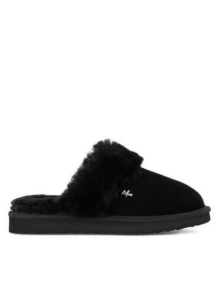 MEXX Kapcie MICH2003643W Czarny. Czarne kapcie damskie Mexx, bez wzorów, ze skóry. Za 219.99 zł.