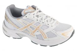 Buty sportowe Sneakersy damskie, Gel-1130. Białe obuwie sportowe damskie Asics, bez wzorów, z materiału, trekkingowe. Za 399.99 zł.