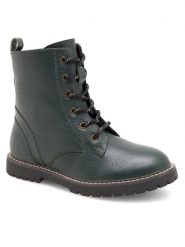 Badura Trapery 9K7517(III)CH Khaki. Brązowe buty zimowe dziewczęce Badura, bez wzorów, ze skóry, bez zapięcia. Za 249.99 zł.