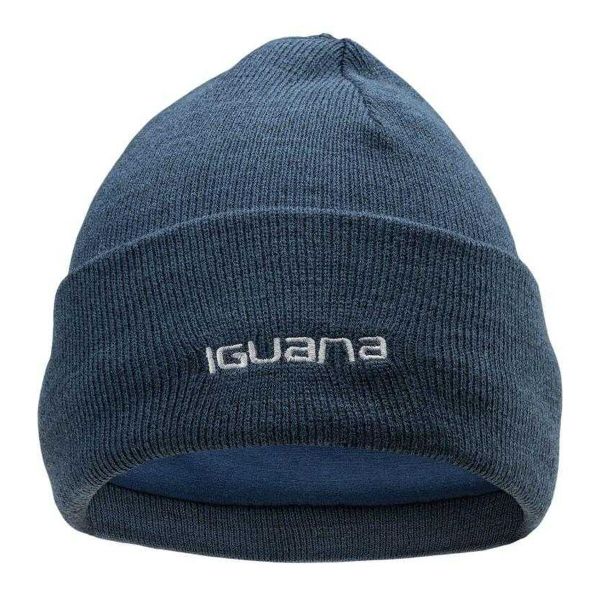 Czapka Damska Lea. Niebieskie czapki i kapelusze damskie IGUANA, bez wzorów, z bawełny. Za 117.99 zł.