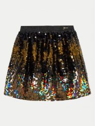 Guess Spódnica J4BD04 KCH50 Czarny Regular Fit. Czarne spódniczki dla dziewczynek Guess, z aplikacjami, z syntetyku. Za 209.99 zł.