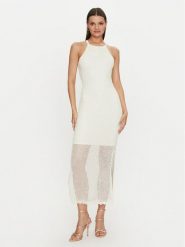 Guess Sukienka letnia W4YK50 Z37G0 Écru Regular Fit. Sukienki damskie Guess, na lato, xl, z aplikacjami, z syntetyku, bez kołnierzyka, bez ramiączek. Za 599.99 zł.