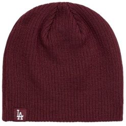 Czapka męska Skully Los Angeles Dodgers Hat. Czerwone czapki i kapelusze męskie New Era, bez wzorów. Za 109.99 zł.