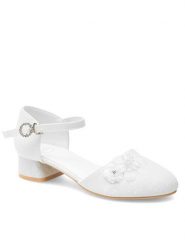 Nelli Blu Półbuty CM230522-7 Biały. Białe półbuty dziewczęce Nelli Blu, bez wzorów, z syntetyku, bez zapięcia. Za 95.99 zł.