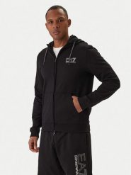 EA7 Emporio Armani Bluza 7M001314 AF13512 Czarny Regular Fit. Czarne bluzy męskie EA7 Emporio Armani, m, bez wzorów, z bawełny, bez kaptura. Za 529.99 zł.