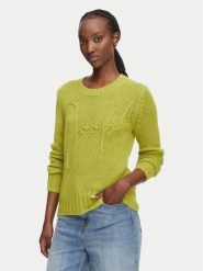JOOP! Sweter 263Kn32Korin 30103314 Zielony Slim Fit. Zielone swetry damskie JOOP!, bez wzorów, z syntetyku, bez kołnierzyka, bez ramiączek, bez kaptura. Za 799.99 zł.
