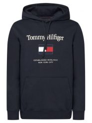 Tommy Hilfiger Bluza Embro Flag MW0MW42735 Granatowy Regular Fit. Niebieskie bluzy męskie Tommy Hilfiger, l, bez wzorów, z syntetyku, bez kaptura. Za 529.99 zł.
