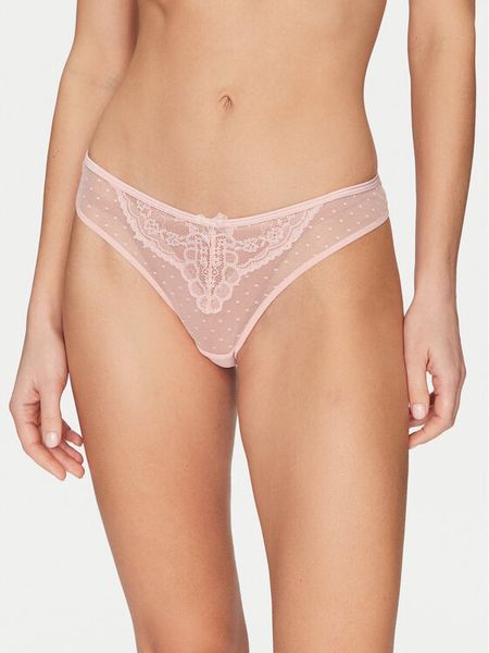 Hunkemöller Stringi Juliette 302158 Różowy. Czerwone stringi damskie Hunkemöller, l, bez wzorów, z syntetyku. Za 39.99 zł.