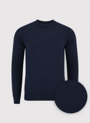 PAKO LORENTE – Granatowy męski sweter. Niebieskie swetry przez głowę męskie Pako Lorente, na jesień, m, bez wzorów, z poliamidu, bez kołnierzyka. Za 89.99 zł.