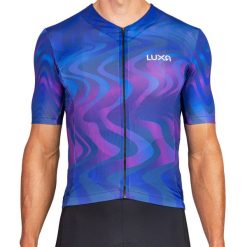 Koszulka Kolarska Pulse. Fioletowe buty sportowe męskie LUXA, bez zapięcia, na fitness i siłownię. Za 449.00 zł.