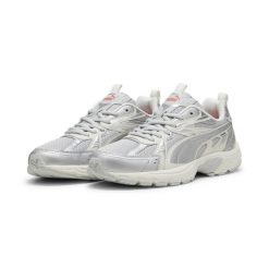 Buty Sportowe unisex Puma Milenio Tech. Szare obuwie sportowe damskie Puma, bez wzorów, z materiału, do biegania. Za 227.40 zł.