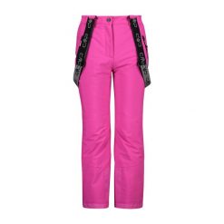 Spodnie dziecięce narciarskie CMP 34W4805. Czerwone buty zimowe dziewczęce CMP, na zimę, bez wzorów, narciarskie. Za 283.50 zł.