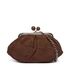 Torebka Weekend Max Mara. Brązowe torebki do ręki damskie Weekend Max Mara, bez wzorów, wizytowe, bez dodatków. Za 1,169.00 zł.