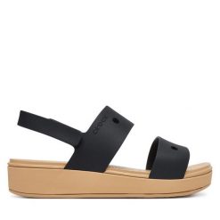 Sandały Crocs. Czarne sandały dziewczęce Crocs, bez zapięcia. Za 169.99 zł.