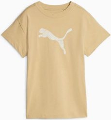 Damska koszulka Puma Wmns Her Tshirt Sand Dune Beige. Brązowe t-shirty damskie Puma, xl, bez wzorów, z bawełny, bez kołnierzyka. Za 177.99 zł.