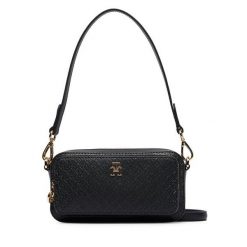 Torebka Tommy Hilfiger. Czarne torebki do ręki damskie Tommy Hilfiger, bez wzorów, klasyczne, bez dodatków. Za 569.99 zł.