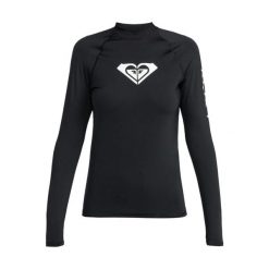 Koszulka do pływania damska ROXY Whole Hearted. Czarne koszulki sportowe damskie Roxy, xs, bez wzorów, z elastanu, sportowe, bez kołnierzyka. Za 149.99 zł.