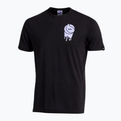 Koszulka tenisowa męska Joma Challenge black 101739EW. Czarne koszulki sportowe męskie Joma, l, bez wzorów, z bawełny, bez kołnierzyka, bez ramiączek, tenisowe. Za 87.99 zł.
