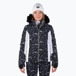 Kurtka narciarska Rossignol damska W Staci PR Puffy JKT czarna. Czarne kurtki sportowe damskie Rossignol, s, bez wzorów, z futra, z kapturem, narciarskie. Za 1,119.00 zł.