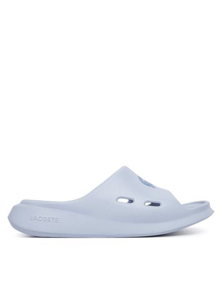 Lacoste Klapki Meduz 51CFA0002 LB2 Niebieski. Niebieskie klapki damskie Lacoste, bez wzorów, z syntetyku, bez obcasa. Za 231.99 zł.