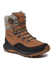 Merrell Śniegowce Siren 4 Thermo Mid Zip Wp J037412 Brązowy. Brązowe kozaki damskie Merrell, ze skóry. Za 569.99 zł.